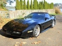 1989 Corvette Convertible C4 Roadster Black Auto $10.5k In vendita