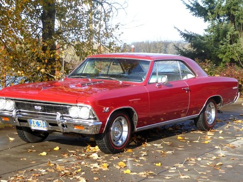 1966 Chevelle SS Super Sport 396 4 speed Restored Red $34.5k For Sale