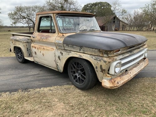 1965 65 Chevrolet C20 Rat/Restomod SWB Stepside Big Window LS VERKAUFT