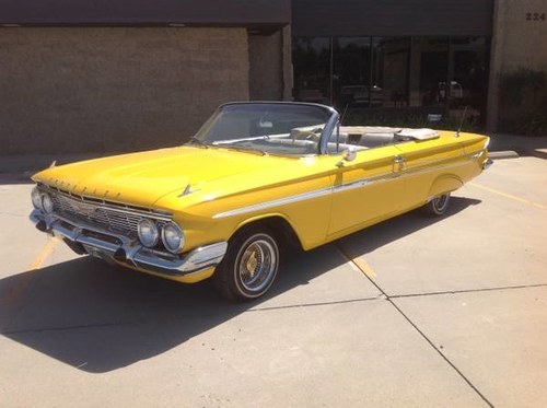 1961 chevy Impala Convertible 46k miles 350 AT $65k TV Video In vendita