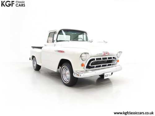 1957 A Gorgeous Chevrolet 3100 Task-Force 57 Stepside Pick Up SOLD