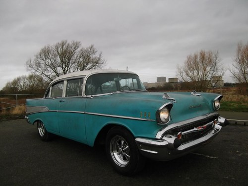 1957-Chevy-Belair-350-V8-5-7L-Automatic  SOLD