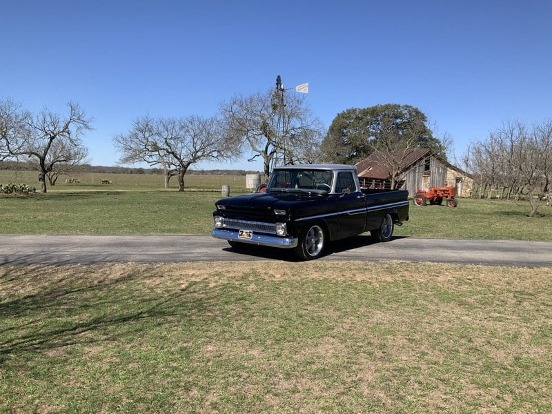 1966 CHEVROLET C10 SWB FLEETSIDE 350 TURBO 350 PS PB VINTAGE