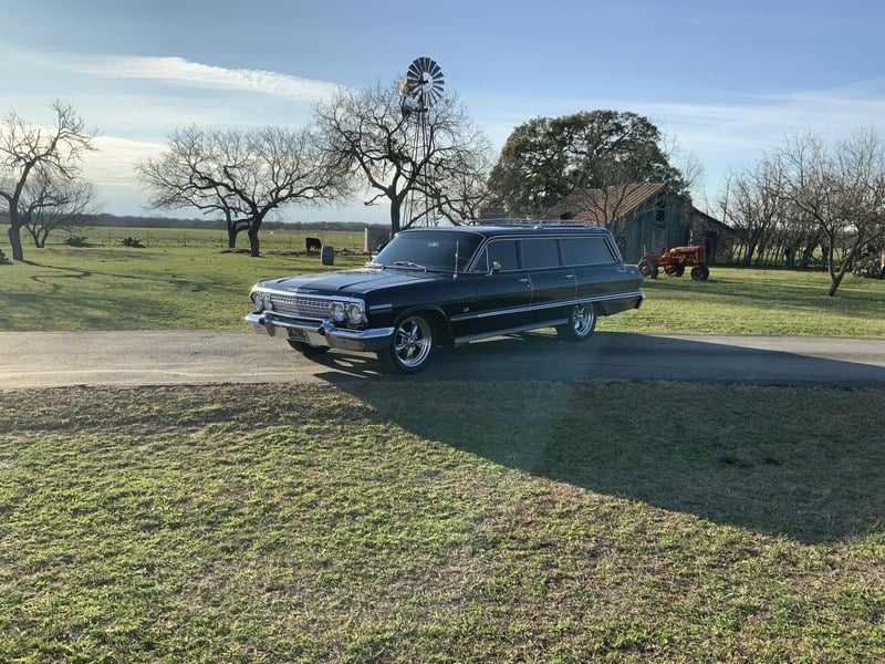1963 CHEVROLET IMPALA WAGON, FACTORY A/C, PS, PB, PW, POWER