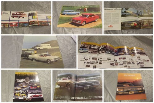 0000 CHEVROLET FACTORY SALES BROCHURES AND MAGS For Sale