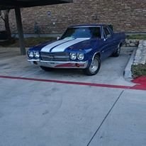 1970 Chevy El Camino 350 SS Badged Rare Blue For Sale