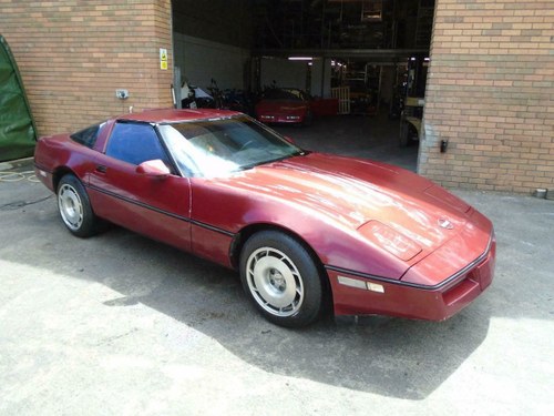 CHEVROLET CORVETTE C4 350 V8 AUTO(1989)MET RED SOLID PROJECT SOLD