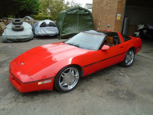 4195 CHEVROLET CORVETTE C4 350 V8 AUTO (1987) RED GREAT PROJECT!  SOLD