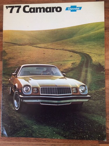 1977 Chevrolet Camaro sales pamphlet For Sale