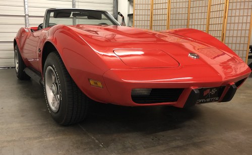 1975 Corvette Convertible 4 speed  new Top Side pipes! SOLD