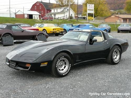 1980 Black Corvette 4spd Oyster Int Very Nice! For Sale