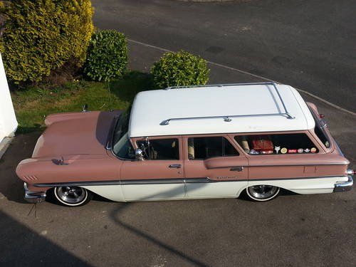 1958 Bagged Chevy Brookwood Station Wagon P/X Welcome VERKOCHT