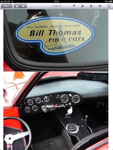 1966 Bill Thomas racing cheetah In vendita