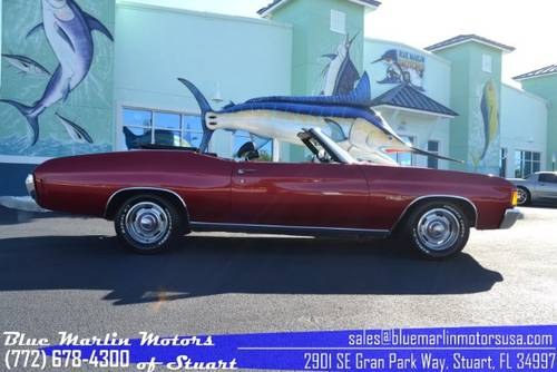 1972 Chevelle convertible, PS PB AC new paint, new top, more For Sale