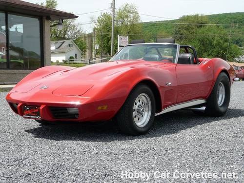 1973 Red Corvette Pro Street Hot Rod Convertible For Sale