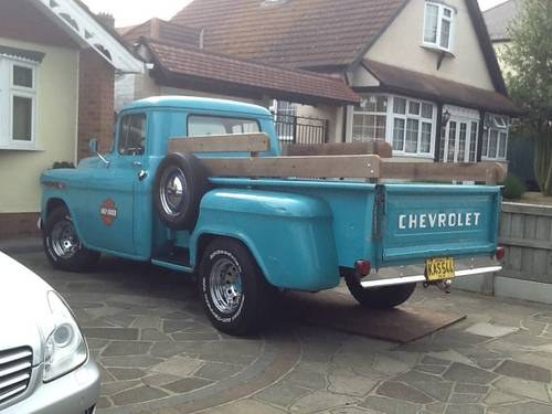 1959 Chevy Apache, long bed, Stepside. SOLD