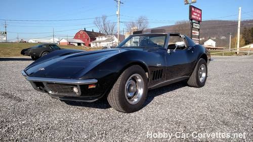 1969 Black Black Corvette 4spd 350Hp In vendita