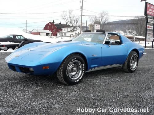 1973 Blue Big Block Hot Rod Corvette 4spd For Sale