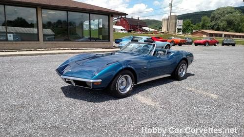 1971 Blue Corvette Blue Int Convertible Nice Driver! For Sale
