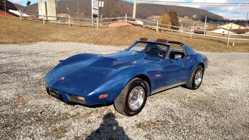 1976 Blue Corvette Black Int Hot Rod For Sale