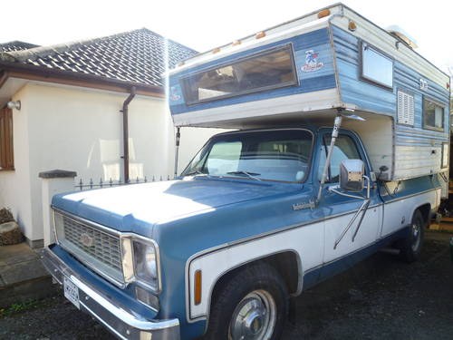 1974 Camper Special pick up truck demountable camper SOLD
