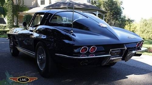 1963 Corvette Split(~)Window Coupe Black(~)Tan Manual  $135k In vendita