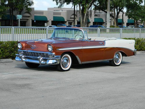 1956 Chevy Bel Air Convertible = Correct 265 Manual  $89.9k For Sale
