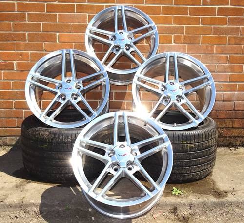 CHEVROLET CORVETTE C6 WHEELS + 2 EAGLE F1 TYRES SOLD