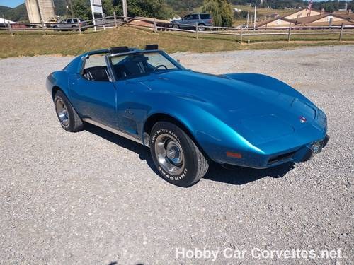 1976 Blue Corvette Black int 4spd Nice Driver For Sale