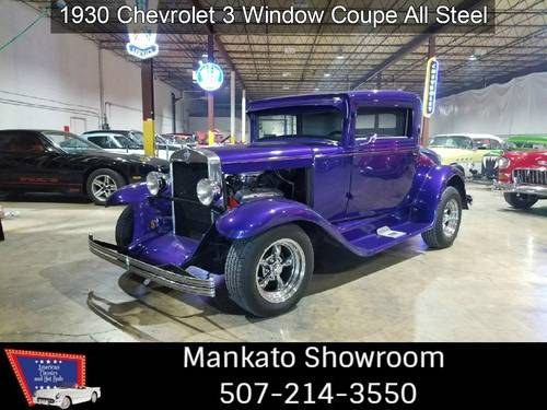 1930 Chevy 3 window Coupe All Steel  For Sale