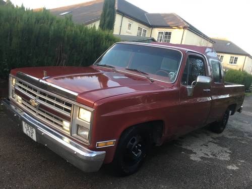 1986 CHEVROLET C10 PICK UP TRUCK 6.6L V8 AUTO 2WD KING CAB  For Sale