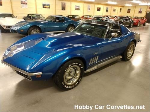 1969 Blue Corvette Stingray For Sale In vendita