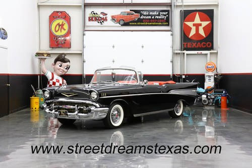 1957 Chevrolet Bel Air black 283 V8 3 speed manual 57-4402T SOLD