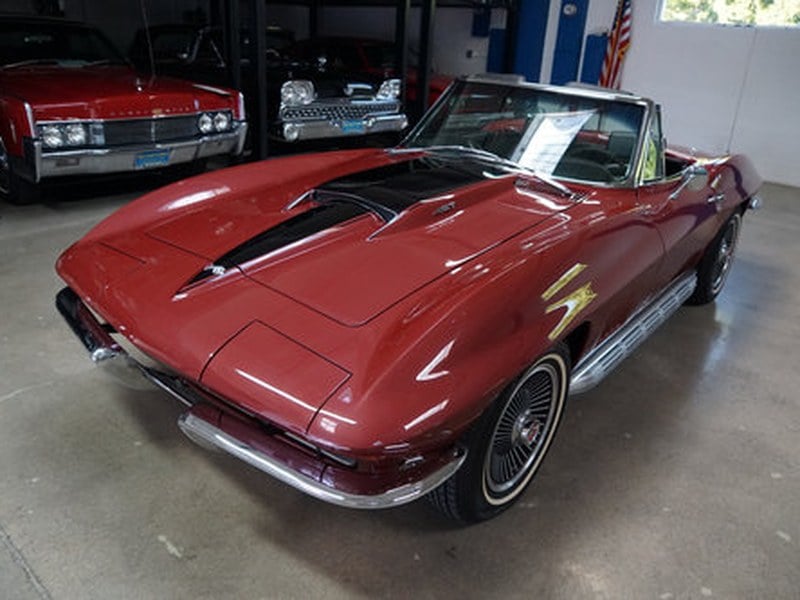 1967 Corvette 427/390HP V8 Roadster 4spd AC-PS-PW-PB-Posi