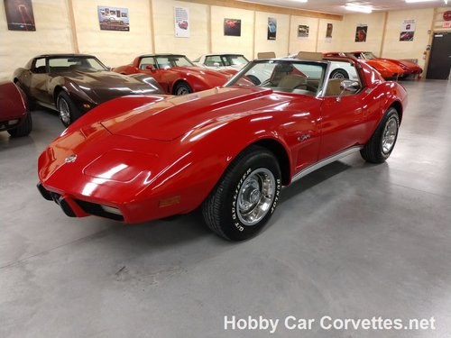 1976 Red Corvette Tan Int For Sale In vendita