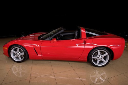 2007 Chevrolet Corvette Targa-Tops Red(~)Black F1 Auto $36.9 For Sale