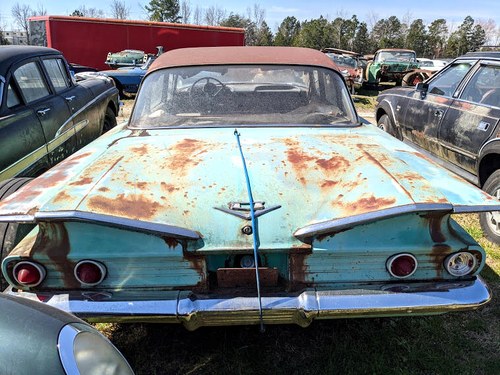1960 Chevrolet Biscayne 4-Door Teal Patina Project  $3.5k For Sale