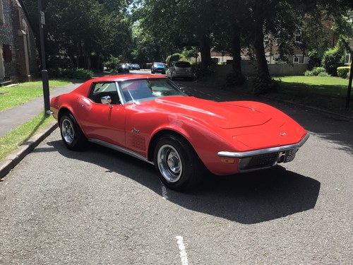 Chevrolet Corvette C3 Auto 1971 J reg Chrome Bumpers For Sale