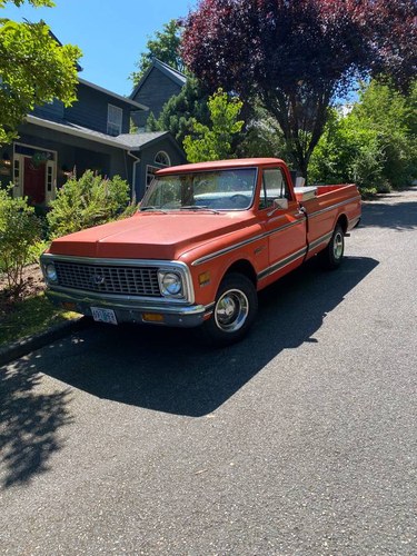 1971 Chevy C10 Long Bed Hugger Orange Patina 350-333 HP $25 For Sale