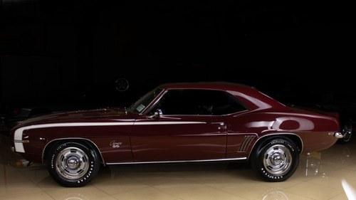 1969 Chevy Camaro SS396 Coupe 4 speed M Burgundy $79.9k For Sale