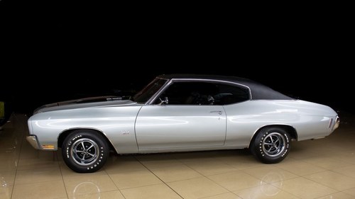 1970 Chevrolet Chevelle Coupe 454 Manual Silver(~)Black $79. For Sale
