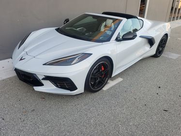 Picture of 2018 Chevy Corvette Coupe Stingray C-8  low miles 9.6k Ivory For Sale