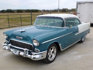 1955 Chevy BelAir Coupe Restomod 350(~)700R4 AC Show $74.5k For Sale