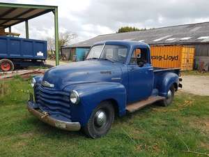 1951 Chevy 3100 1st series short bed pickup 5 window cab For Sale (picture 1 of 5)