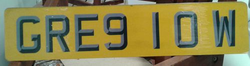 Picture of NUMBER PLATE FOR SALE