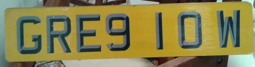 NUMBER PLATE FOR SALE In vendita