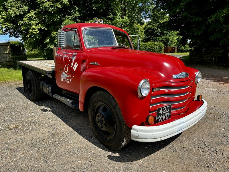 1953 Chevrolet 6100 flat bed truck
