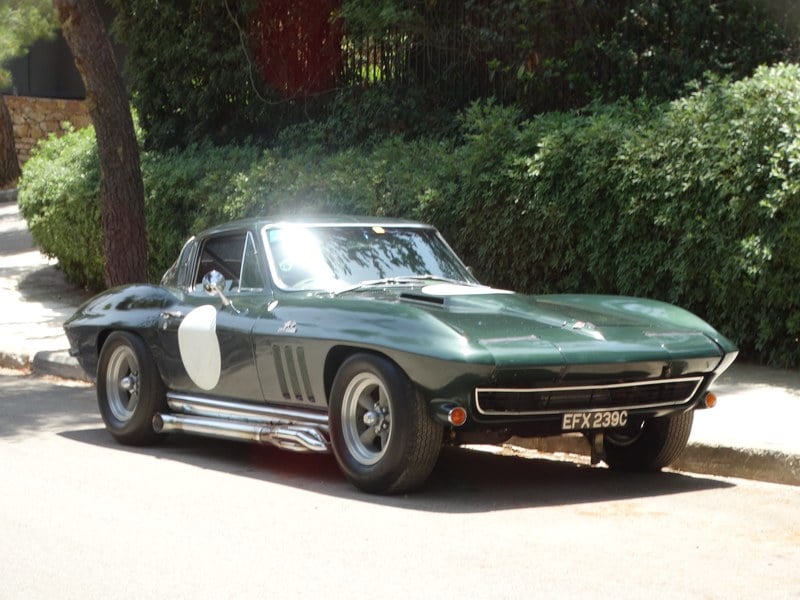 1965 Corvette Coupe 396 ci, race car, Goodwood/Silverstone