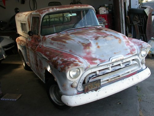 1957 CALIFORNIA SHORTBED $11,250 SHIPPING INCLUDED SOLD VERKOCHT