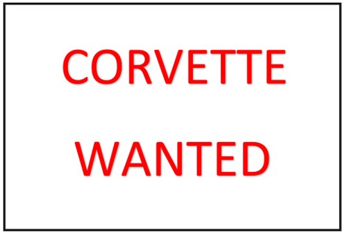 2025 CHEVROLET CORVETTE WANTED - ANY YEAR, ANY ORDER. Kaufen Bei